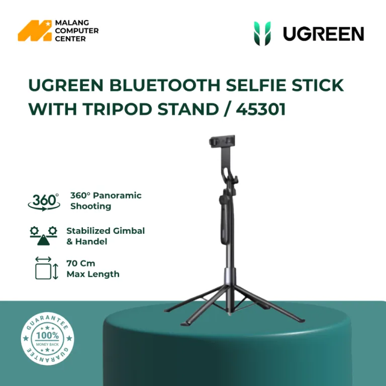 UGREEN BLUETOOTH SELFIE STICK WITH TRIPOD STAND / 45301