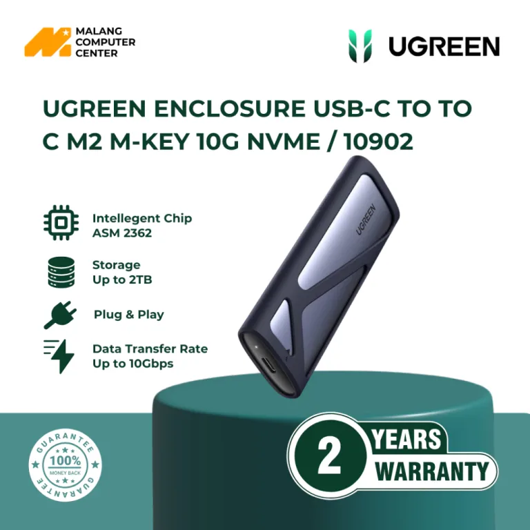 UGREEN ENCLOSURE USB-C TO C M2 M-KEY 10G NVME / 10902
