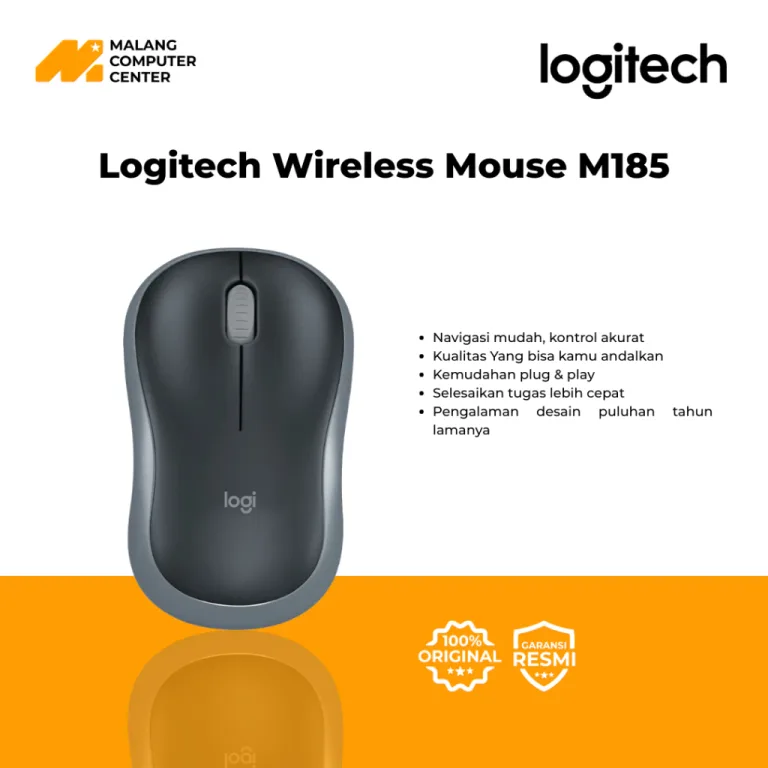 LOGITECH MOUSE WIRELESS M185 SWIFT GREY (910-002255)