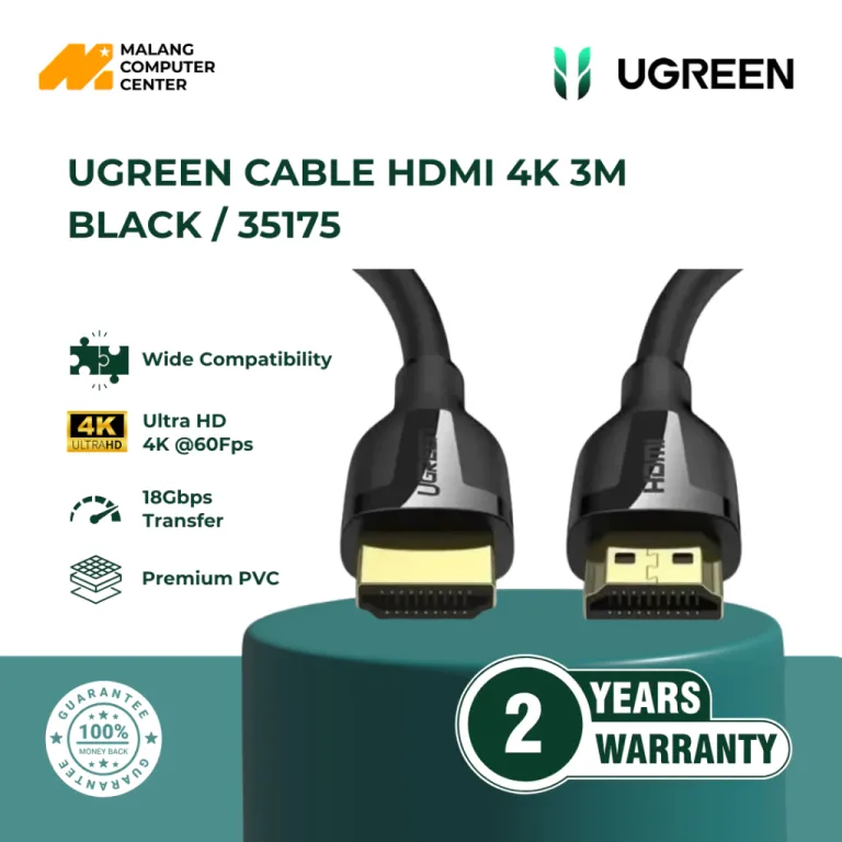 UGREEN CABLE HDMI 4K 3M BLACK / 35175