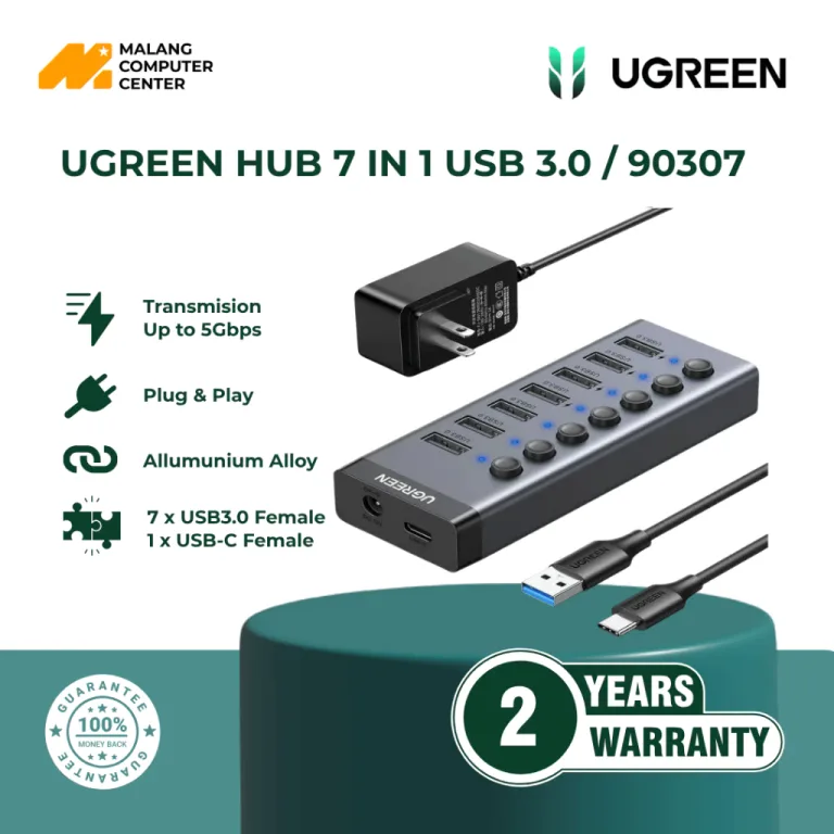 UGREEN HUB 7 IN 1 USB 3.0 / 90307