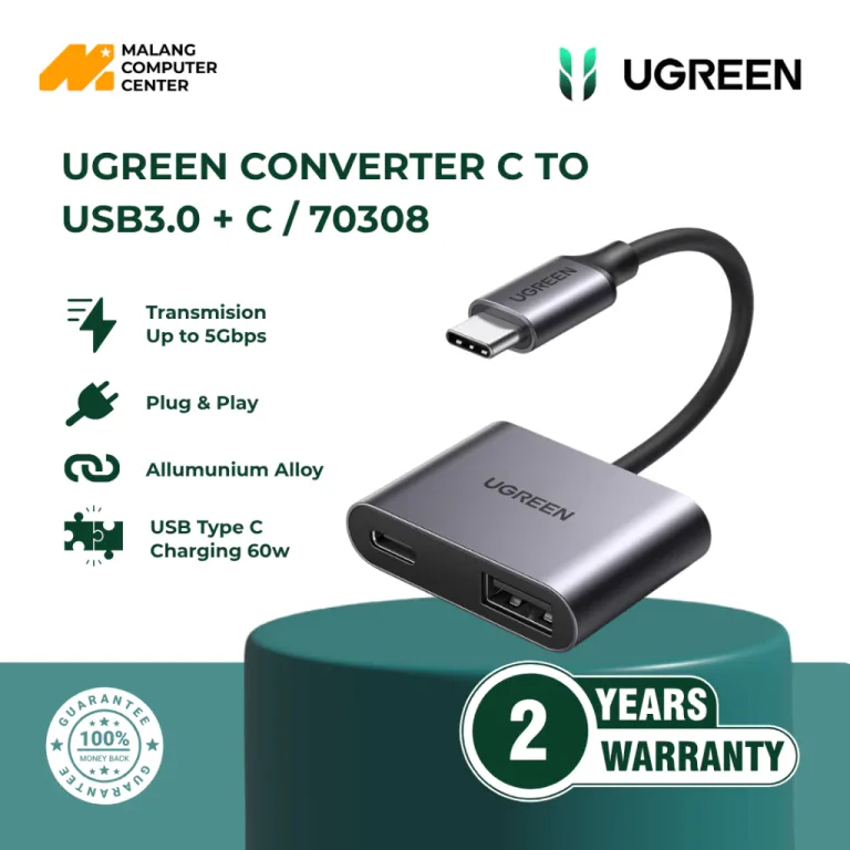 UGREEN CONVERTER C TO USB3.0 + C / 70308