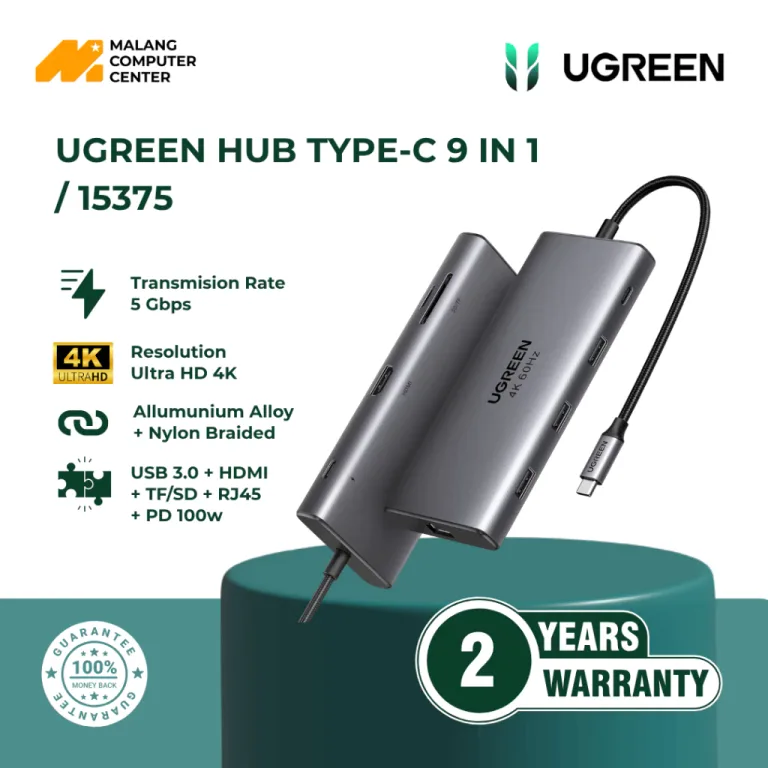 UGREEN HUB TYPE-C 9 IN 1 / 15375