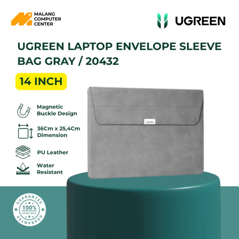 UGREEN LAPTOP ENVELOPE SLEEVE BAG 14 INCH GRAY / 20432