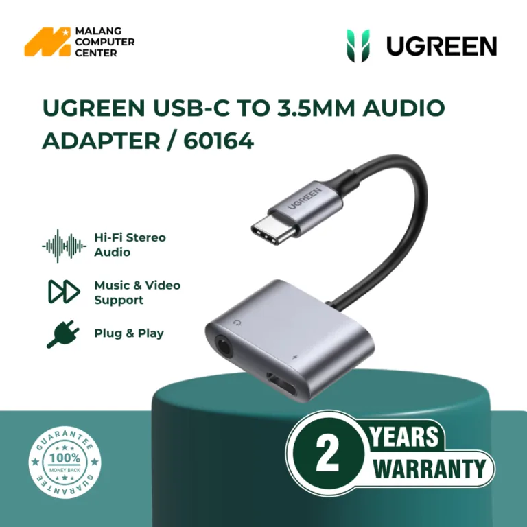 UGREEN USB-C TO 3.5MM AUDIO ADAPTER / 60164