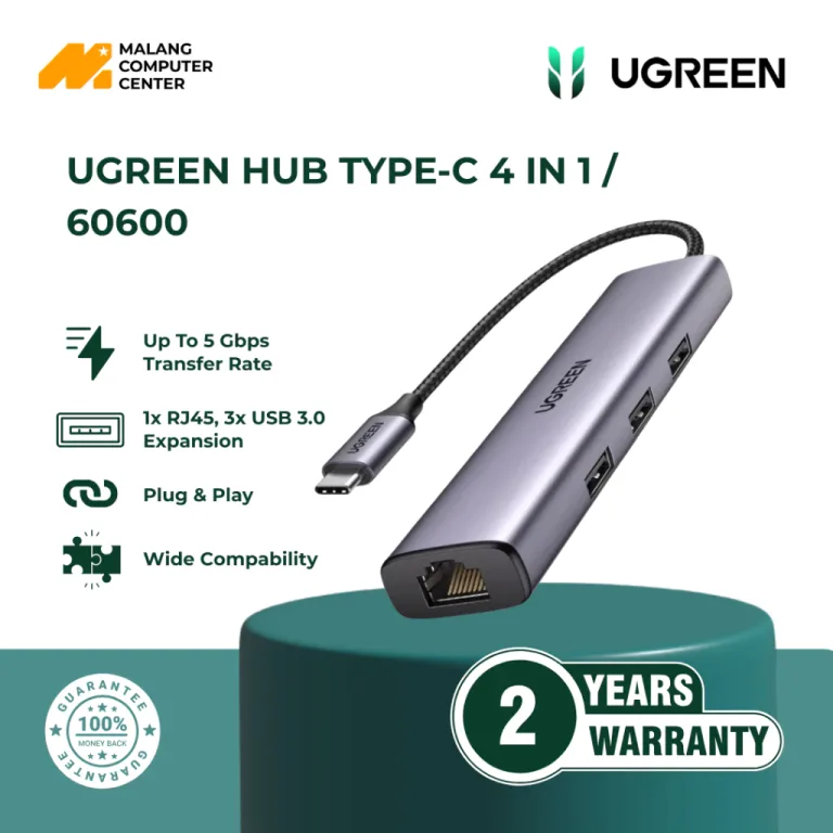 UGREEN HUB TYPE-C 4 IN 1 / 60600