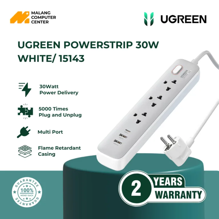 UGREEN POWERSTRIP 30W WHITE / 15143