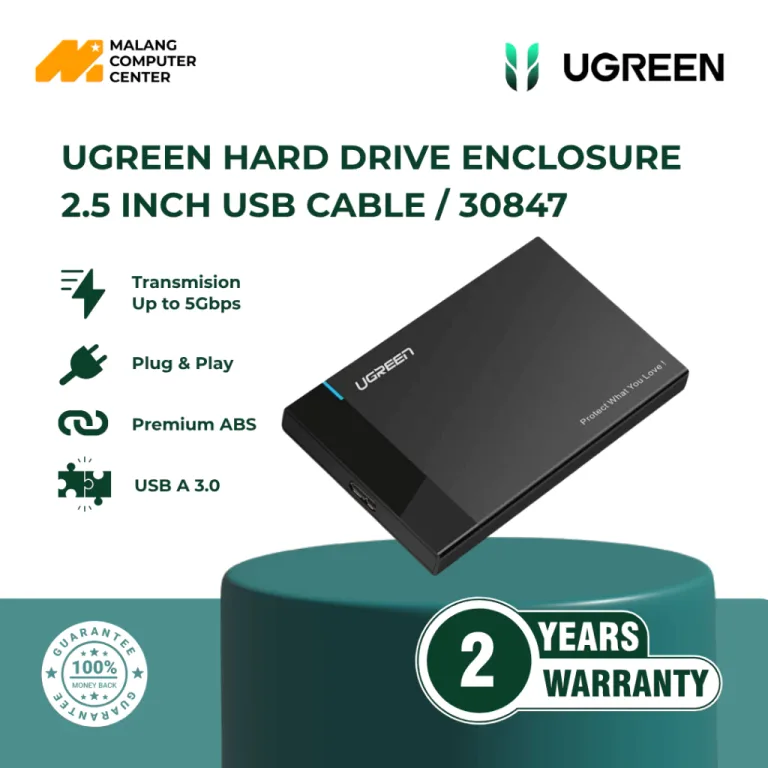 UGREEN HARD DRIVE ENCLOSURE 2.5 INCH USB CABLE / 30847