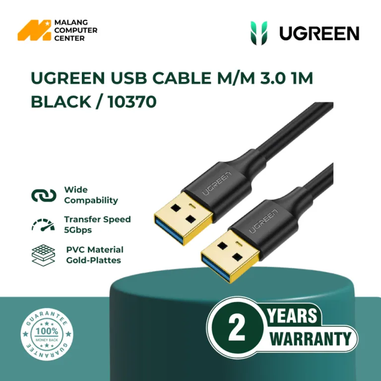 UGREEN USB CABLE M/M 3.0 1M BLACK / 10370
