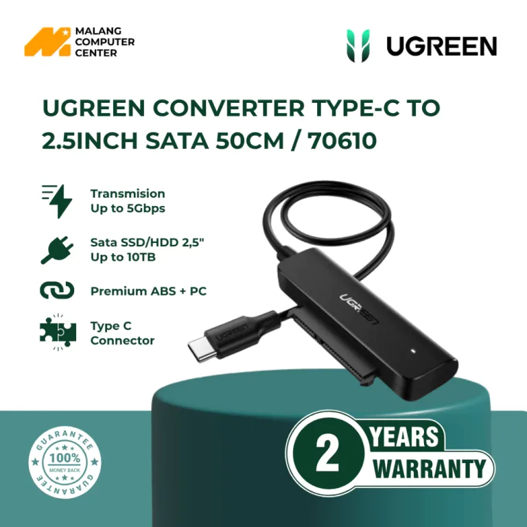 UGREEN CONVERTER TYPE-C TO 2.5INCH SATA 50CM / 70610
