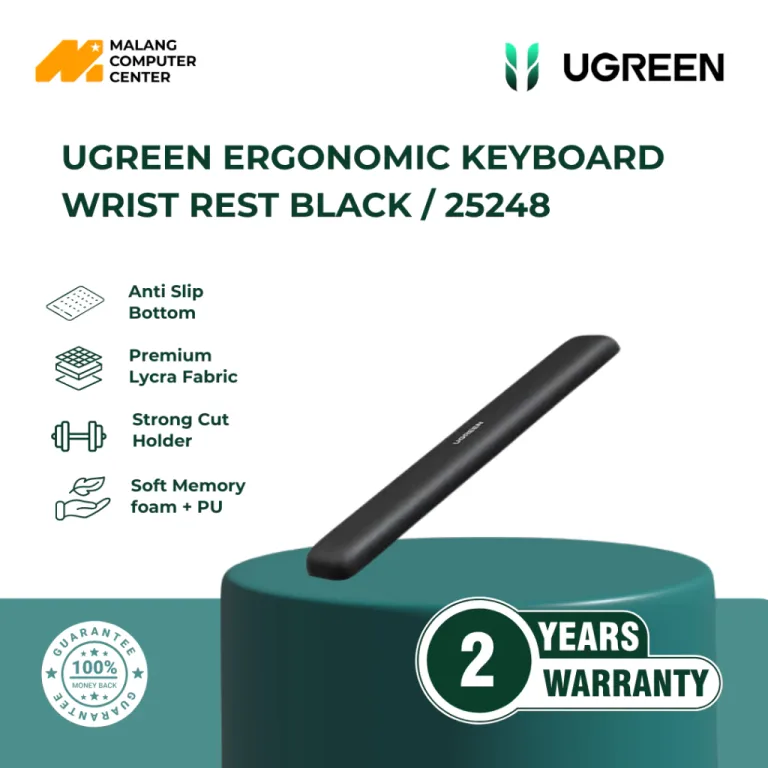 UGREEN ERGONOMIC KEYBOARD WRIST REST BLACK / 25248