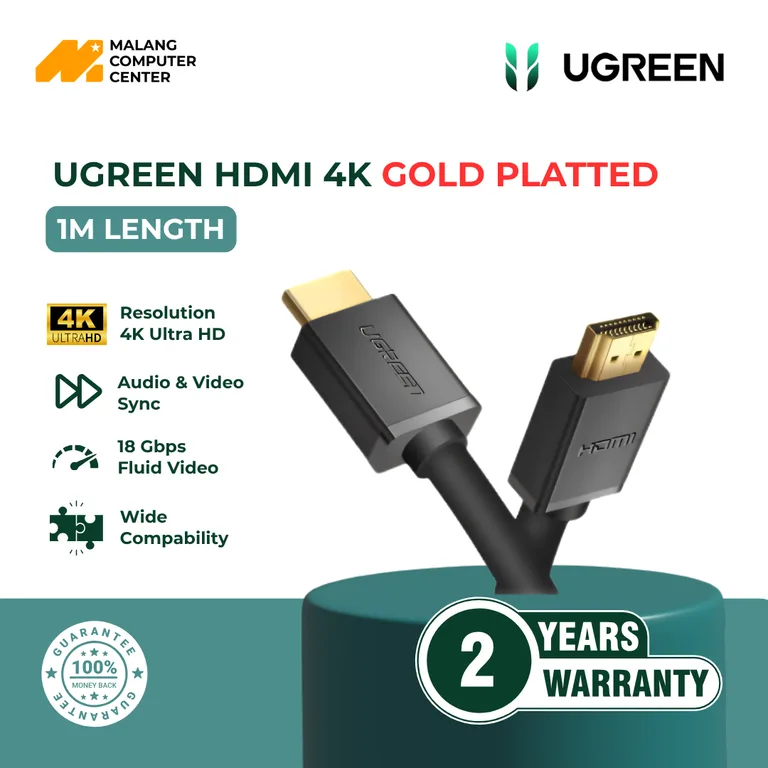UGREEN CABLE HDMI 4K 1M BLACK / 10106