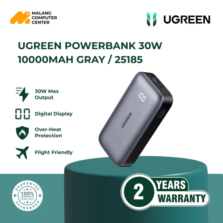 UGREEN POWERBANK 30W 10000MAH GRAY / 25185