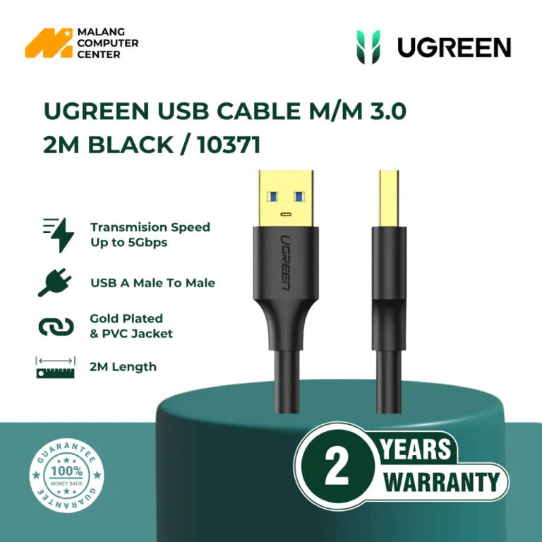 UGREEN USB CABLE M/M 3.0 2M BLACK / 10371