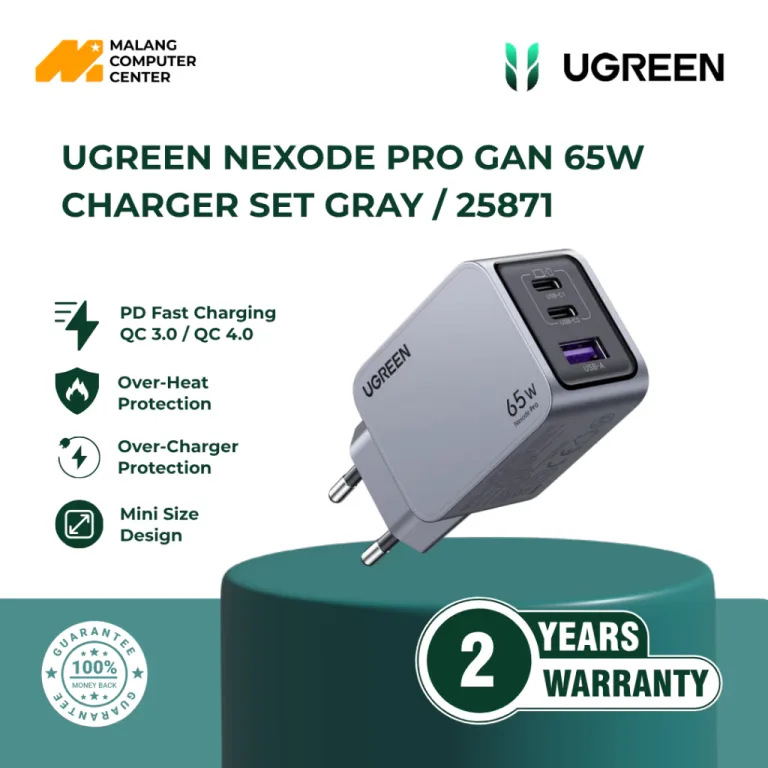 UGREEN NEXODE PRO GAN 65W CHARGER SET GRAY / 25871