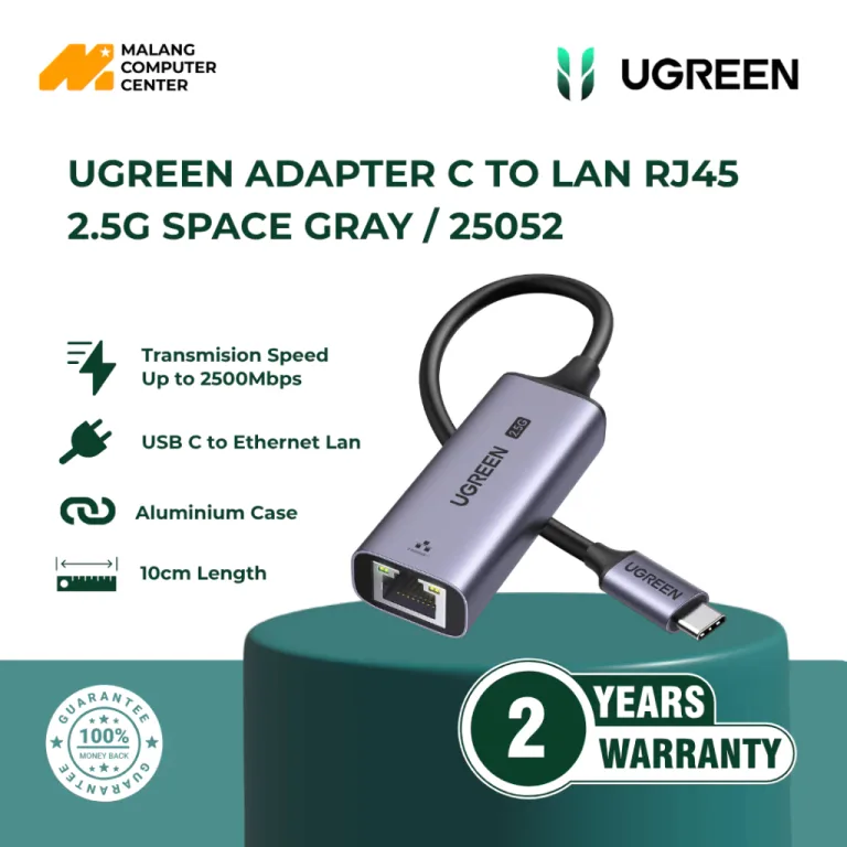 UGREEN ADAPTER C TO LAN RJ45 2.5G SPACE GRAY / 25052