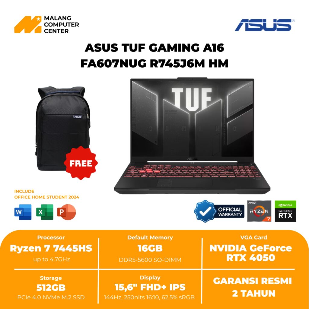 ASUS TUF GAMING A16 FA607NUG R745J6M HM